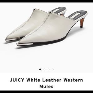 TOPSHOP ‘Juicy’ genuine leather Mule NEVER WORN